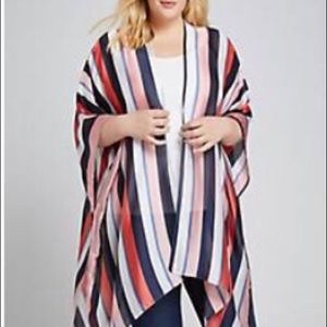 MULTI STRIPED OVER-PIECE CHEVRON STRIPE